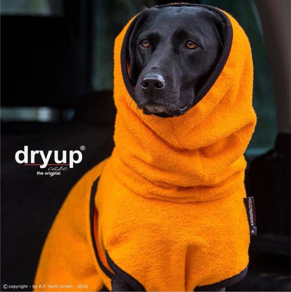 „Dryup Cape“ Trockencape - Hundebademantel clementine